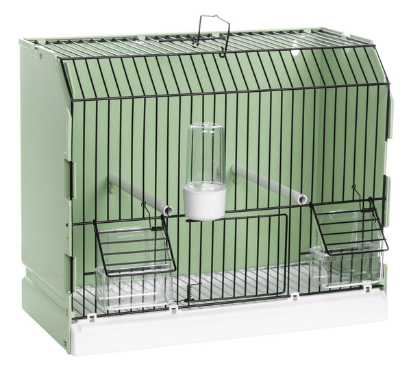 Green Show Cage With Black Wire Front